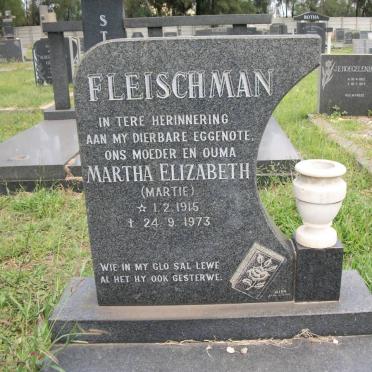 FLEISHMAN Martha Elizabeth 1915-1973