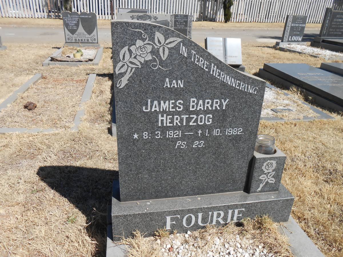 FOURIE James Barry Hertzog 1921-1982
