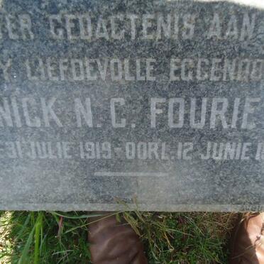 FOURIE Nick N.C. 1919-1960