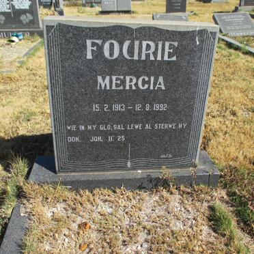 FOURIE Mercia 1913-1992