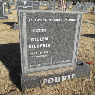 FOURIE Willem Diederik 1946-2000