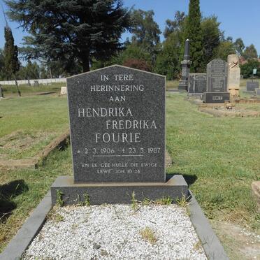 FOURIE Hendrika Fredrika 1906-1987