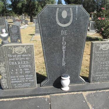 FORTIER Charles Louis, de 1915-1986 :: DE FORTIER Keiser Francois 1953-1986