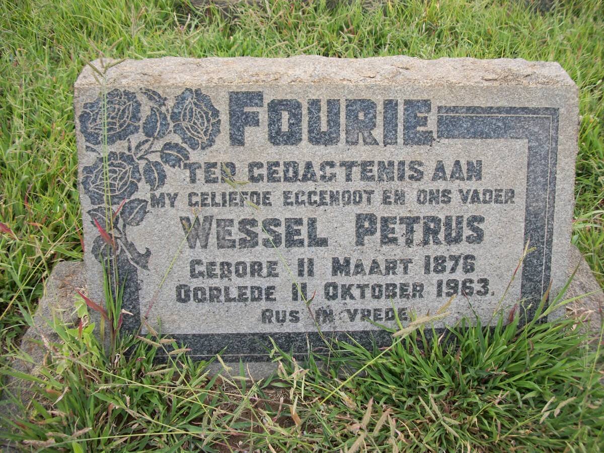 FOURIE Wessel Petrus 1876-1963