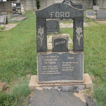 FORD Peter Albert 1917-1971 :: FORD Pienaretha Pietorina 1932-1958