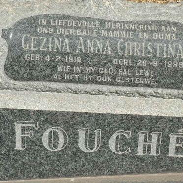 FOUCHE Gezina Anna Christina 1918-1999