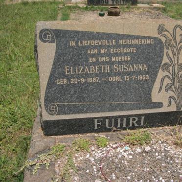 FUHRI Elizabeth Susanna 1887-1953