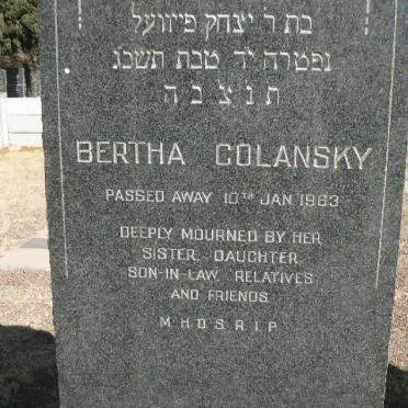 GOLANSKY Bertha -1963