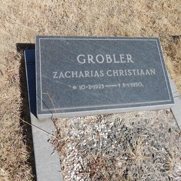 GROBLER Zacharias Christiaan 1923-1990