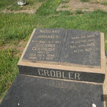 GROBLER Nicolaas Johannes 1888-1967 &amp; Susanna Gertruida BRITZ 1894-1971
