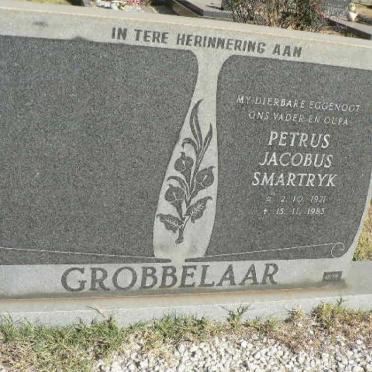 GROBBELAAR Petrus Jacobus Smartryk 1921-1985