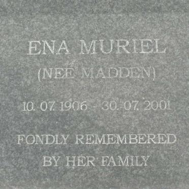 GRIFFITHS Ena Muriel nee MADDEN 1906-2001