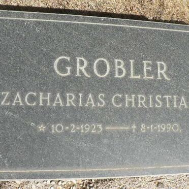 GROBLER Zacharias Christiaan 1923-1990