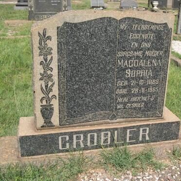 GROBLER Magdalena Sophia 1889-1955