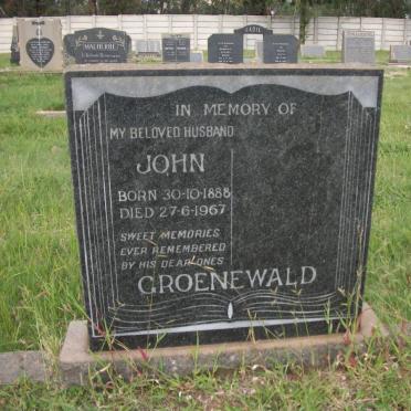 GROENEWALD John 1888-1967