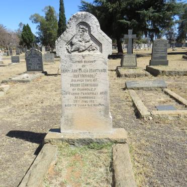 HARTMANN Mary Ann Eliza nee HEWSON -192?
