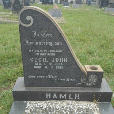 HAMER Cecil John 1934-1966