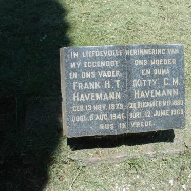 HAVEMANN Frank H.T. 1879-1946 &amp; C.M. BLIGNAUT 1880-1963