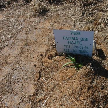 HAJEE Fatima Bibi 1911-1994