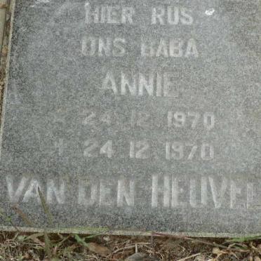 HEUVEL Annie, van den 1970-1970