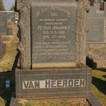 HEERDEN Petrus Johannes, van 1896-1948