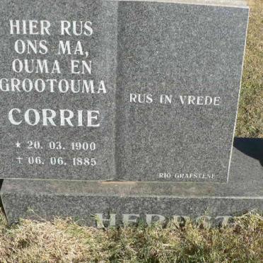 HERBST Corrie 1900-1985