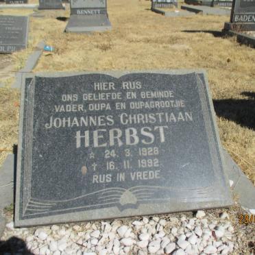 HERBST Johannes Christiaan 1928-1992
