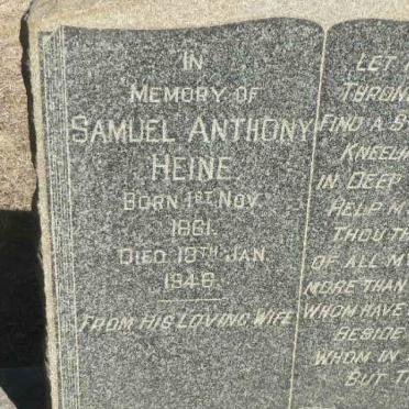 HEINE Samuel Anthony 1861-1946