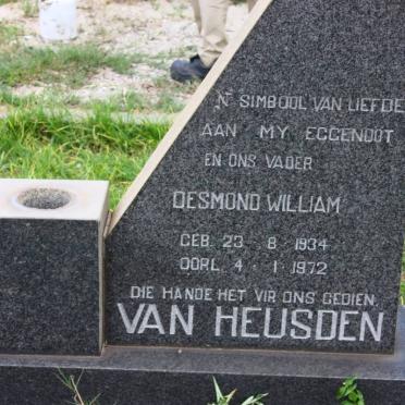 HEUSDEN Desmond William, van 1934-1972