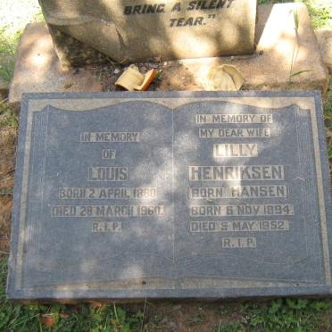 HENRIKSEN Louis 1880-1960 &amp; Lily HANSEN 1894-1952 :: HANSEN Anna Karoline -1931