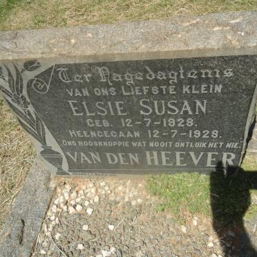 HEEVER Elsie Susan, van den 1928-1928