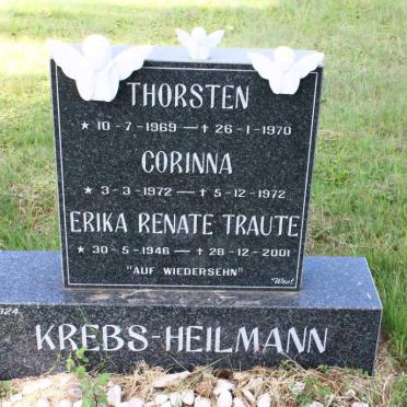 HEILMANN Thorsten, Krebs 1969-1970 :: KREBS-HEILMANN Corinna 1972-1972 :: TRAUTE Erika Renate 1946-2001
