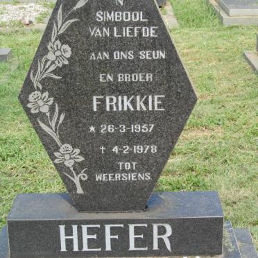 HEFER Frikkie 1957-1978
