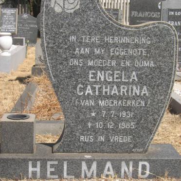HELMAND Engela Catharina nee VAN MOERKERKEN 1931-1985