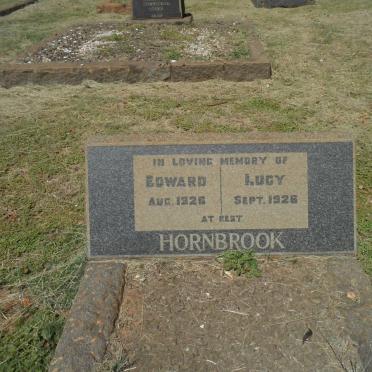 HORNBROOK Edward -1926 &amp; Lucy -1926
