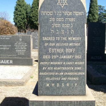 HOFF Esther -1952
