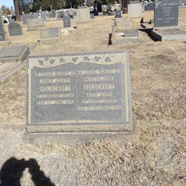 HOLDCROFT James Joseph -1948 &amp; Martha Jane -1949