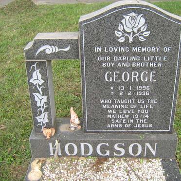 HODGSON George 1996-1996