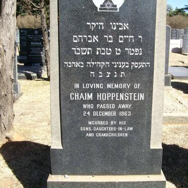 HOPPENSTEIN Chaim -1963
