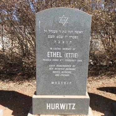 HURWITZ Ethel -1980