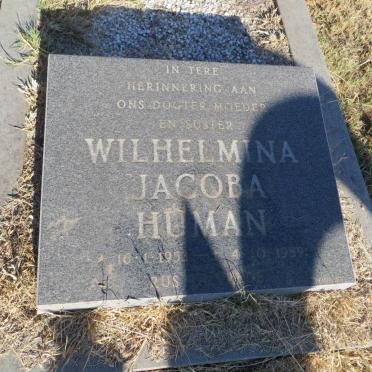 HUMAN Wilhelmina Jacoba 1953-1989