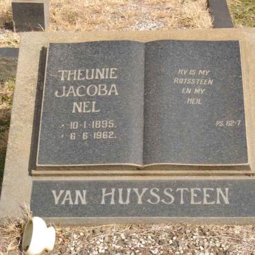 HUYSSTEEN Theunie Jacoba Nel, van 1895-1962 