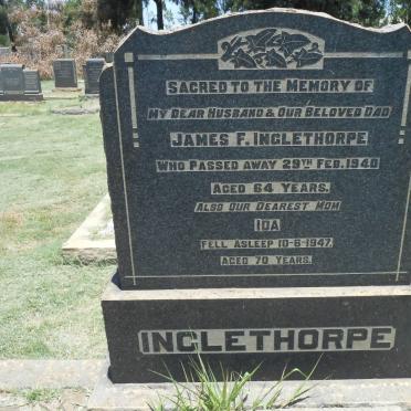 INCLETHORPE James F. -1940 &amp; Ida -1947