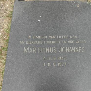 JACOBS Marthinus Johannes 1935-1977