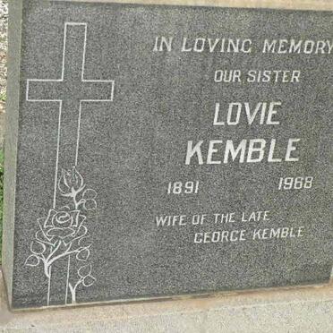 KEMBLE Lovie 1891-1968
