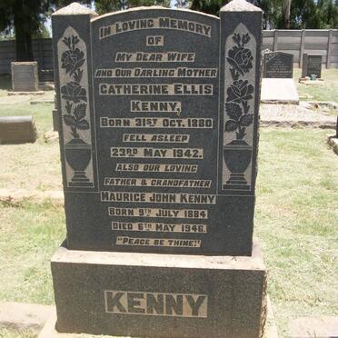KENNY Maurice John 1884-1946 &amp; Catherine Ellis 1880-1942