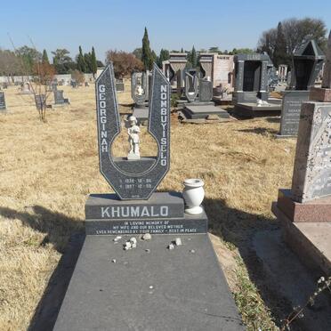 KHUMALO Georginah Nombuyiselo 1938-1997