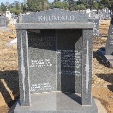 KHUMALO Tombifuthi Carol 1968-2006