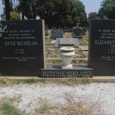 KITCHENBRAND Otto Nicholas 1915-1971 &amp; Elizabeth Luisana 1919-1999