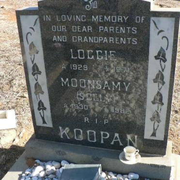 KOOPAN Moonsamy 1930-1982 &amp; Loggie 1929-1971